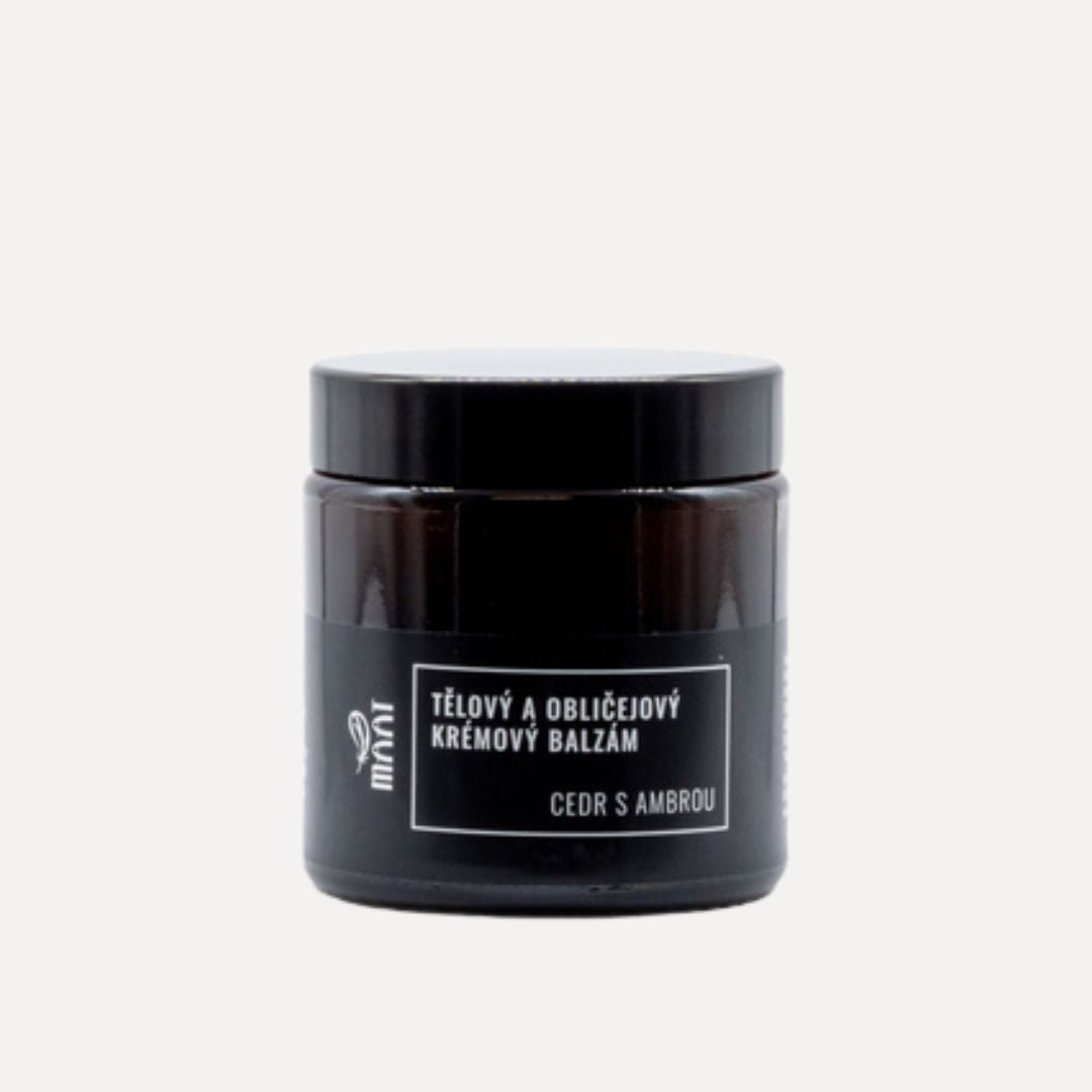 Tělový a obličejový krémový balzám Cedr s ambrou