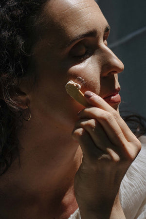 Pleťová maska Růžový jíl